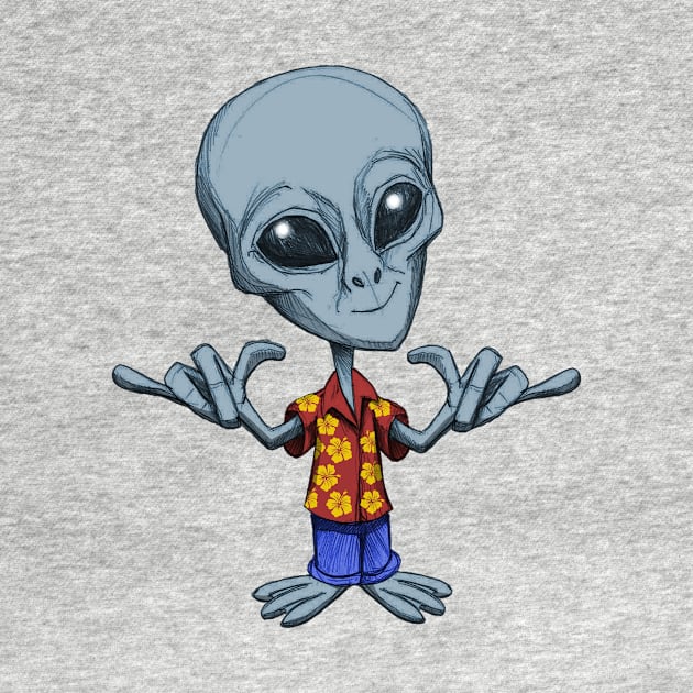 Aloha Alien by Wickedcartoons